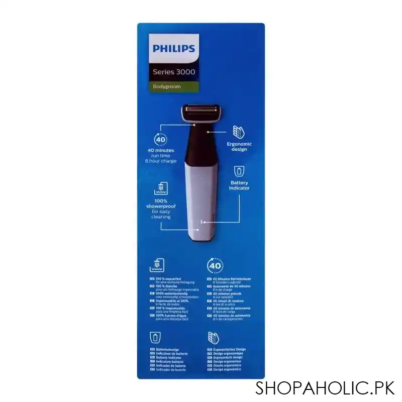 philips series 3000 body groom smooth body shaver, bg3005/15 image5