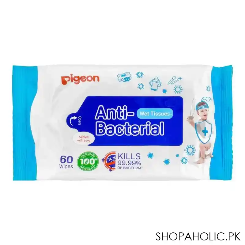 pigeon anti bacterial wet tissues 60 pack, p26351 main image