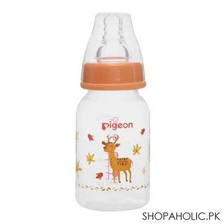 pigeon flexible sn soft & elastic pp feeding bottle, deer, 120ml, a79399 main image