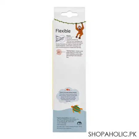 pigeon flexible sn soft & elastic pp feeding bottle, orangutan, 240ml, a79406 image3