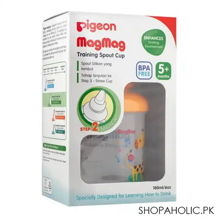 pigeon magmag step 2 training spout cup, 180ml, d 904 image2