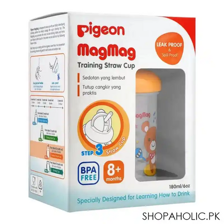 pigeon magmag step 3 training straw cup, 180ml, d 905 image2