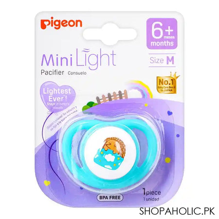 Pigeon Mini Light M Unisex 6m+ Pacifier, Hedgehog, N79924 - Main Image