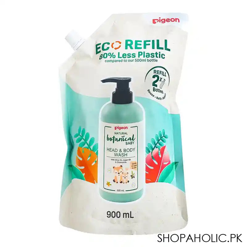 Pigeon Natural Botanical Baby Head & Body Wash, I79799, 900ml - Main Image
