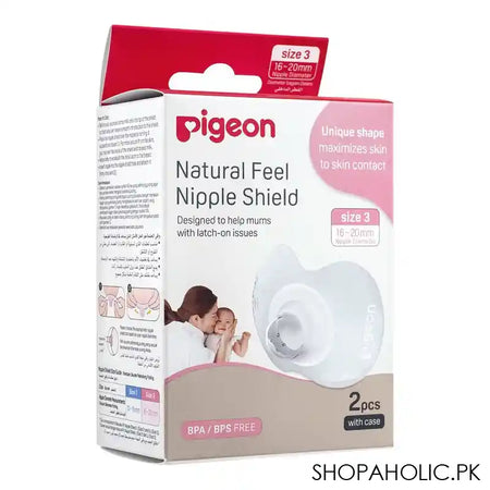 Pigeon Natural Feel Nipple Shield Size 3 Large, 2-Pack, Q79319 - Main Image