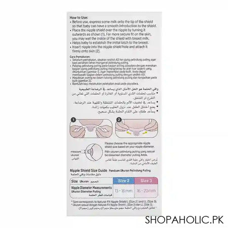 Pigeon Natural Feel Nipple Shield Size 3 Large, 2-Pack, Q79319 - Image 5