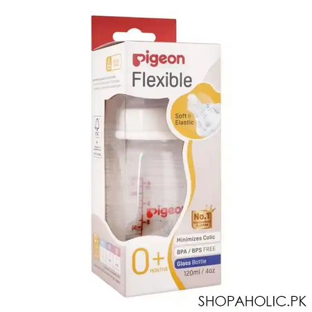 pigeon peristaltic nipple glass bottle 120ml a 480 image2