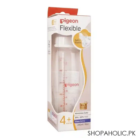 pigeon peristaltic nipple glass bottle 240ml a 482 image2