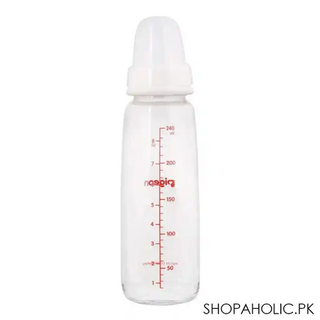 pigeon peristaltic nipple glass bottle 240ml a 482 main image