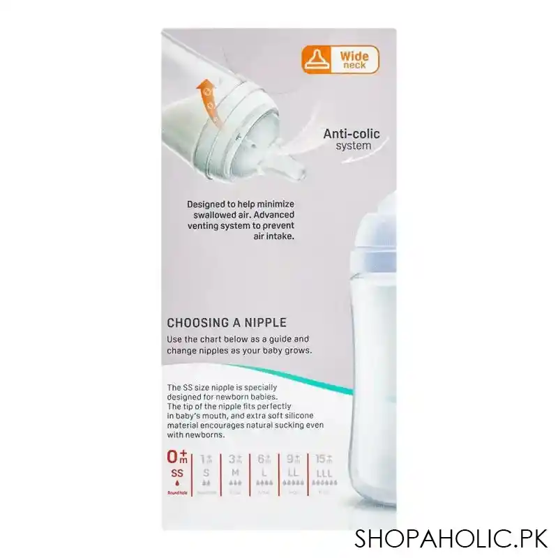 pigeon soft touch anti colic wide neck pp bottle, 160ml, a 79452 image3