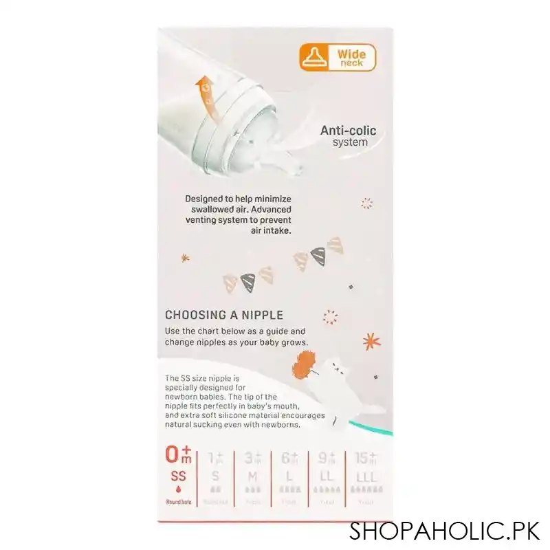 pigeon soft touch anti colic wide neck pp bottle, 160ml, a 79457 image3