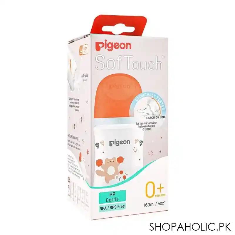 pigeon soft touch anti colic wide neck pp bottle, 160ml, a 79457 main image