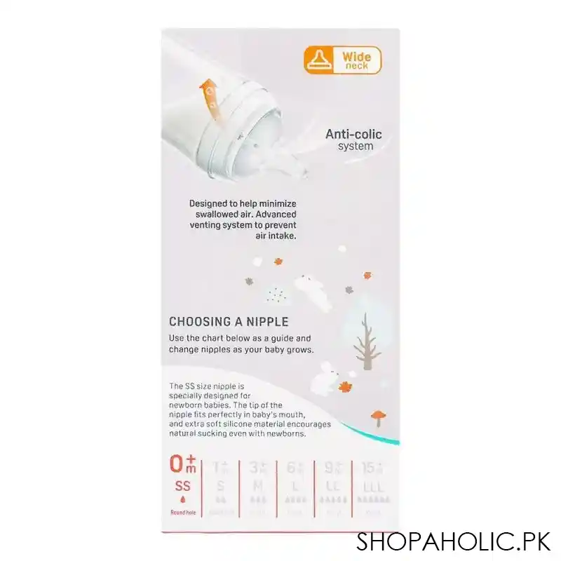 pigeon soft touch anti colic wide neck pp bottle, 160ml, a 79458 image3