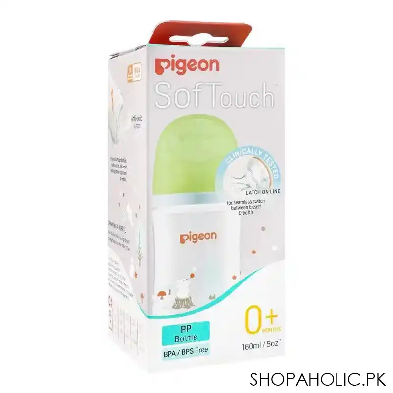pigeon soft touch anti colic wide neck pp bottle, 160ml, a 79458 main image