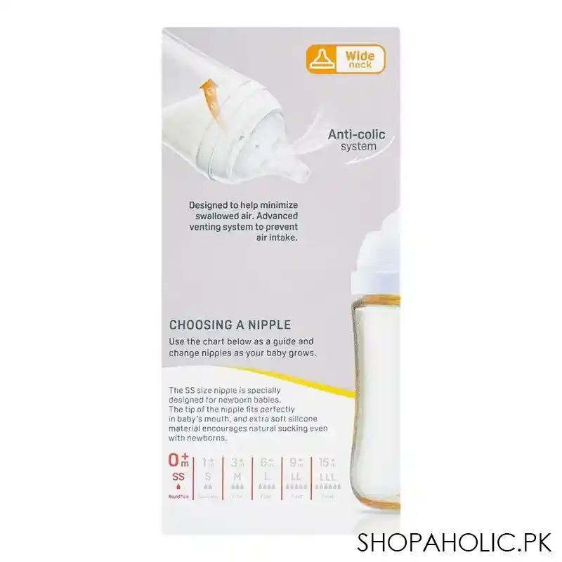 pigeon soft touch anti colic wide neck ppsu bottle 160ml, a 79438 image3