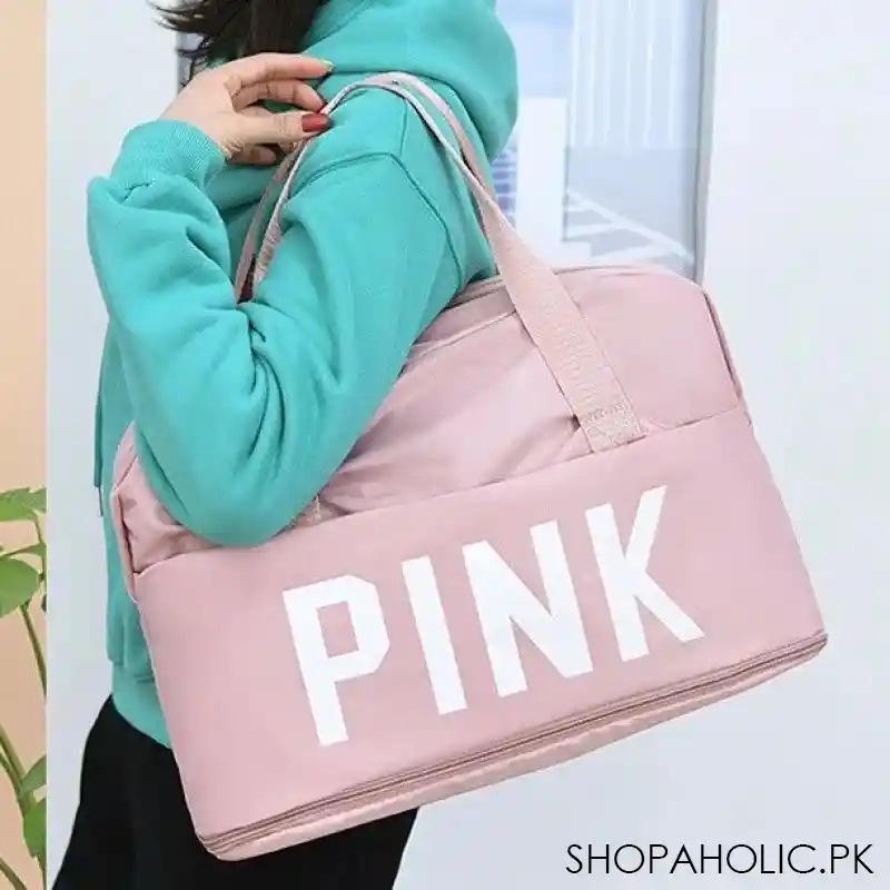 pink weekend travel bag image4