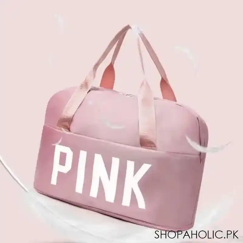 pink weekend travel bag main image