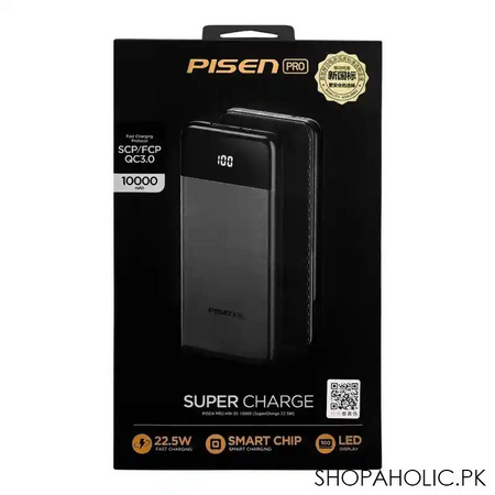 pisen power bank, 10000mah, 22.5 scp/fcp qc3.0, ts d253 main image