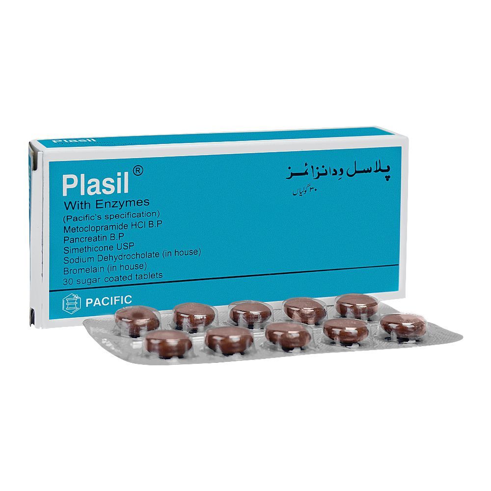 Pacific Pharmaceuticals Plasil With Enzymes Tablet, 1-Strip - Main Image