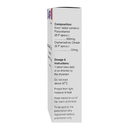 AGP Pharma Sinaxamol Extra Tablet, 650mg/50mg, 30-Pack - Image 3