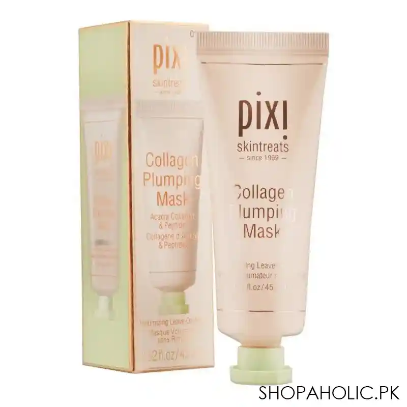 pixi skintreats acacia collagen & peptides collagen plumping volumizing leave on mask, 45ml main image