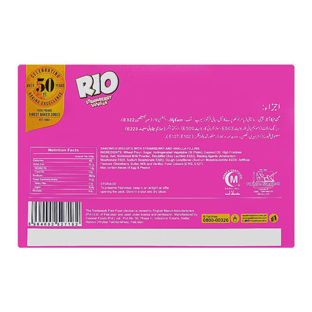 Peek Freans Rio Strawberry Vanilla, 8-Half Roll Pack - Image 2