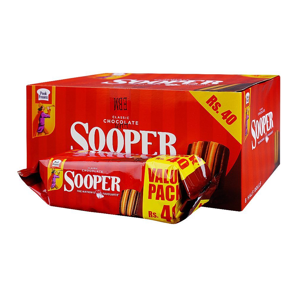 Peek Freans Sooper Classic Chocolate, 8-Half Roll Pack - Main Image