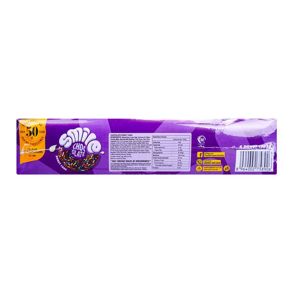 Peek Freans Smile Chocolate Donut Cake, 6-Pack - Image 3