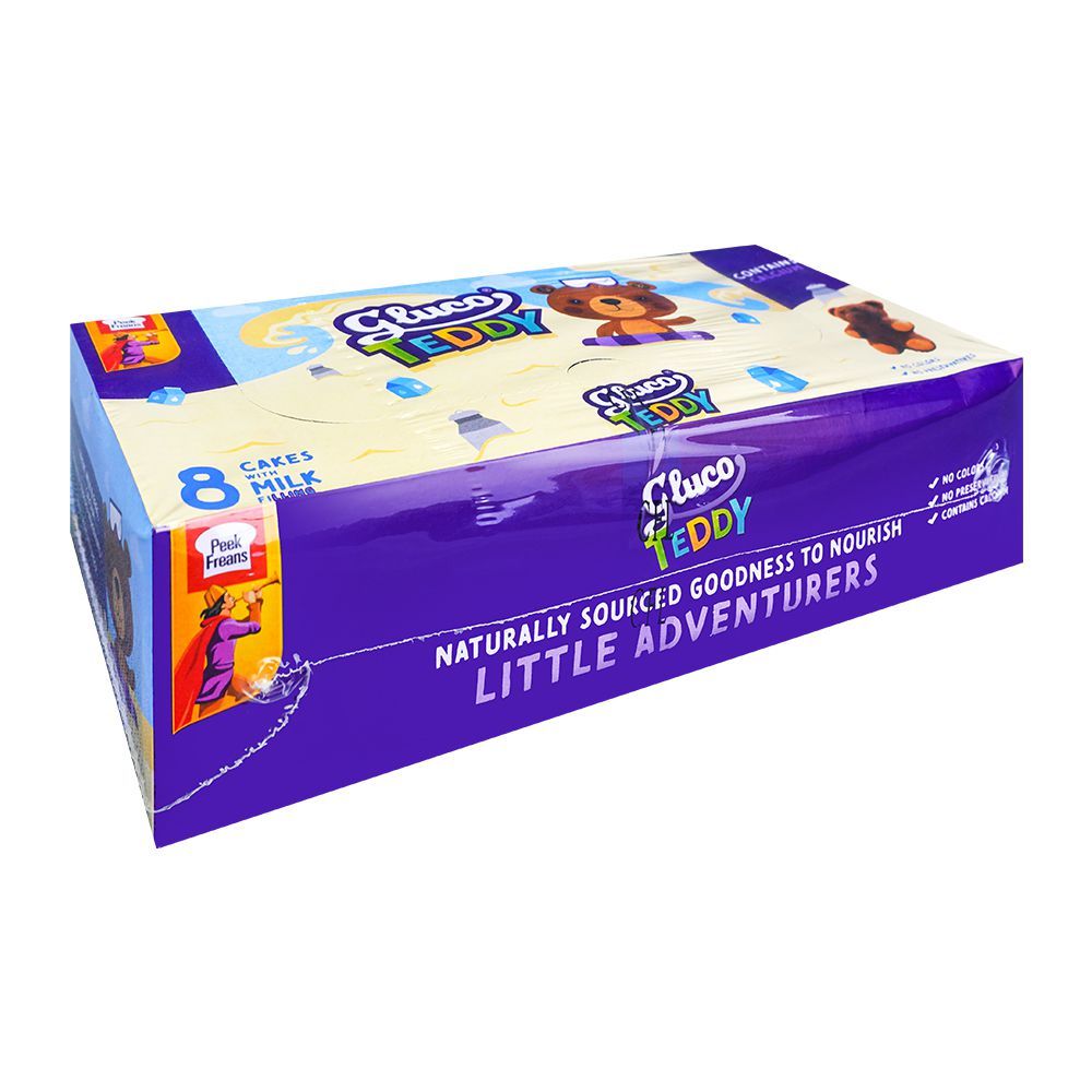 Peek Freans Gluco Teddy Cakes With Milk Filling, 8-Pack - Main Image
