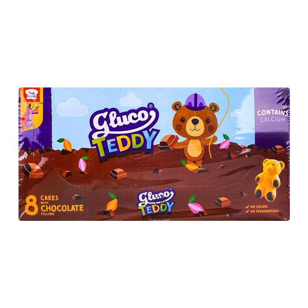 Peek Freans Gluco Teddy Cakes With Chocolate Filling, 8-Pack - Main Image