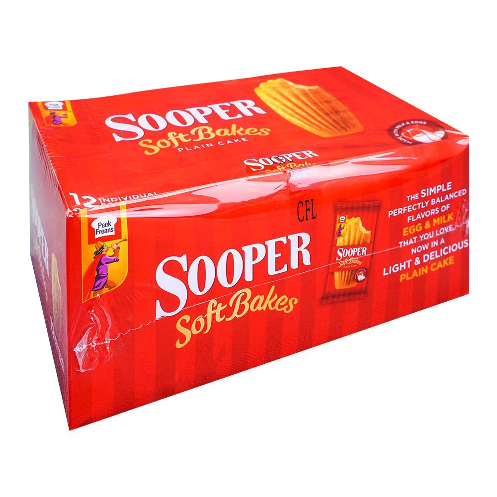 Peek Freans Sooper Soft Bakes Plain Cake, 12-Pack - Main Image