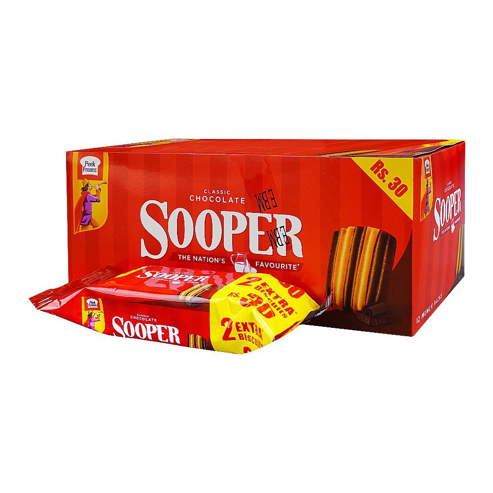 Peek Freans Sooper Classic Chocolate, 12-Munch Pack - Main Image