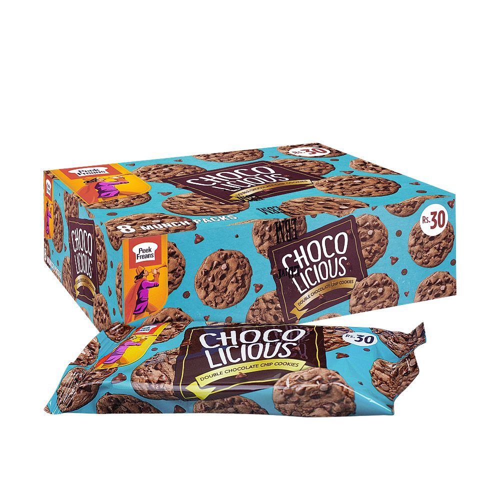 Peek Freans Chocolicious Double Chocolate Chip, 8-Munch Pack - Main Image
