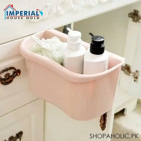 plastic cleaning supply caddy organizer with handle image3