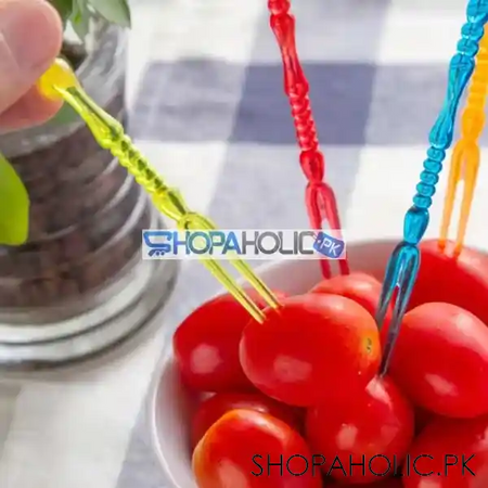 plastic fruit forks 30 pcs for party image4