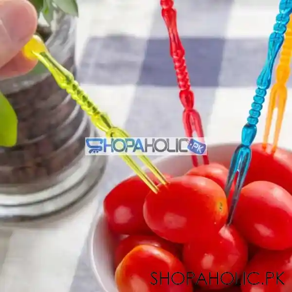 plastic fruit forks 30 pcs for party image4