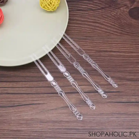 plastic fruit forks 30 pcs for party image6