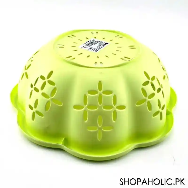 plastic fruit washing basket round hollow drain basket image2