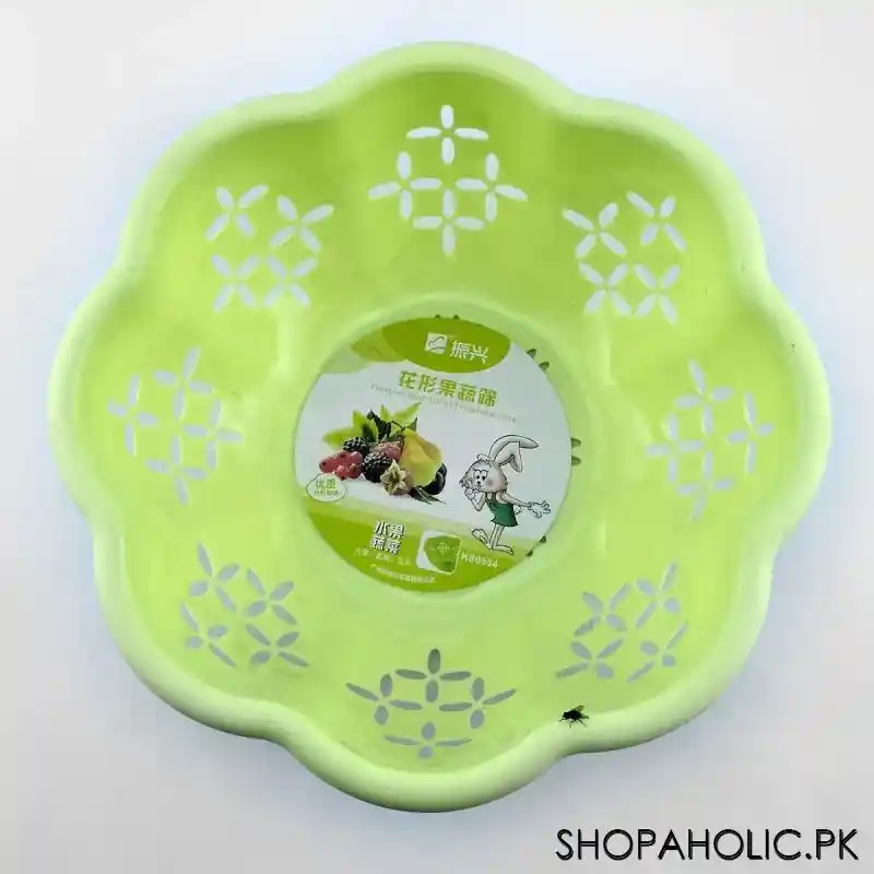 plastic fruit washing basket round hollow drain basket main image