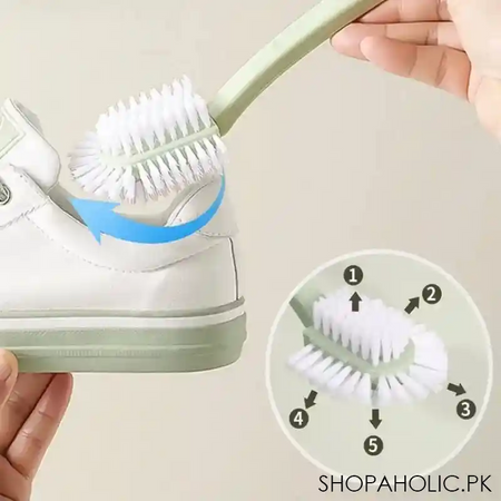 plastic long handheld soft bristle brush image4