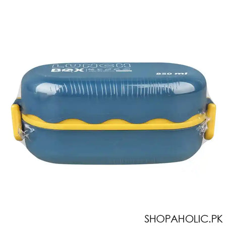 Plastic Blue Lunch Box 850ml - Image 4