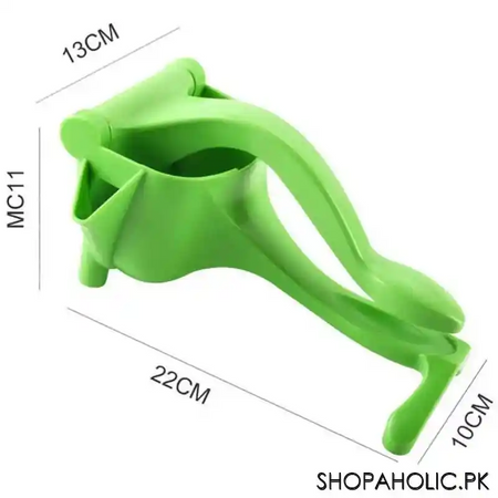 plastic manual hand press juice squeezer image2