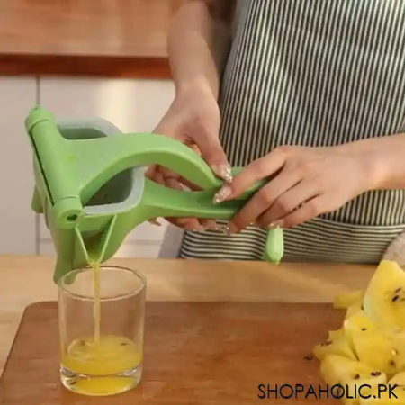 plastic manual hand press juice squeezer image6