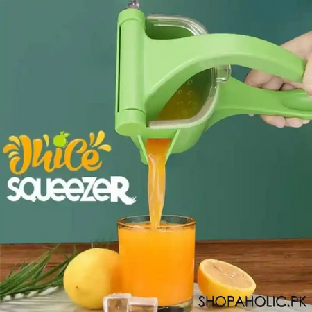 plastic manual hand press juice squeezer main image