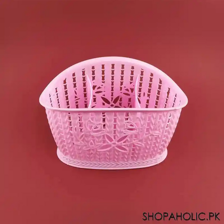 plastic storage basket for bathroom & kitchen organizer image2