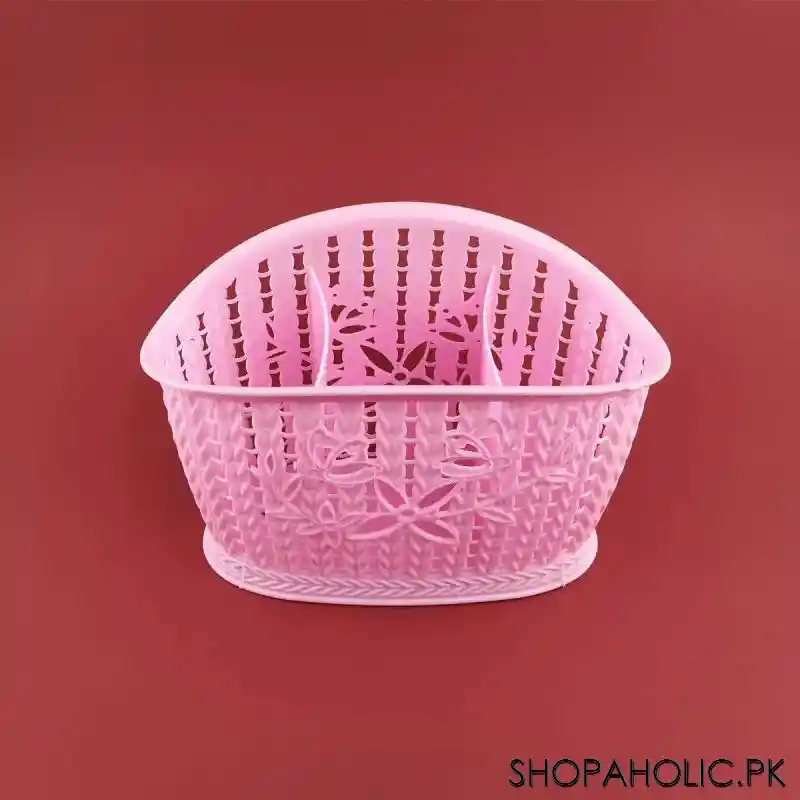 plastic storage basket for bathroom & kitchen organizer image2
