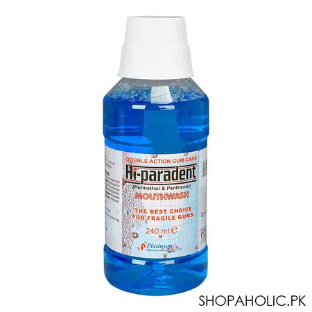 Platinum Pharmaceuticals Hi-Paradent Mouth Wash, For Fragile Gums, 240ml - Main Image