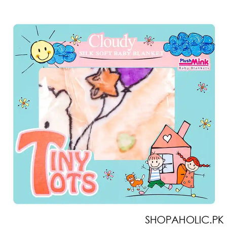 Plushmink Tiny Tots Cot Baby Blanket, Fawn - Image 2