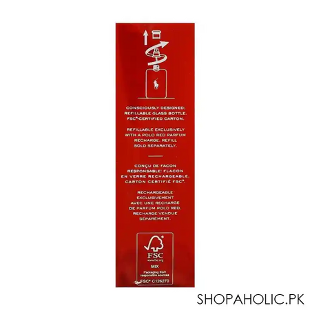 polo ralph lauren red parfum, for men, 75ml image2