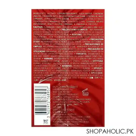 polo ralph lauren red parfum, for men, 75ml image3